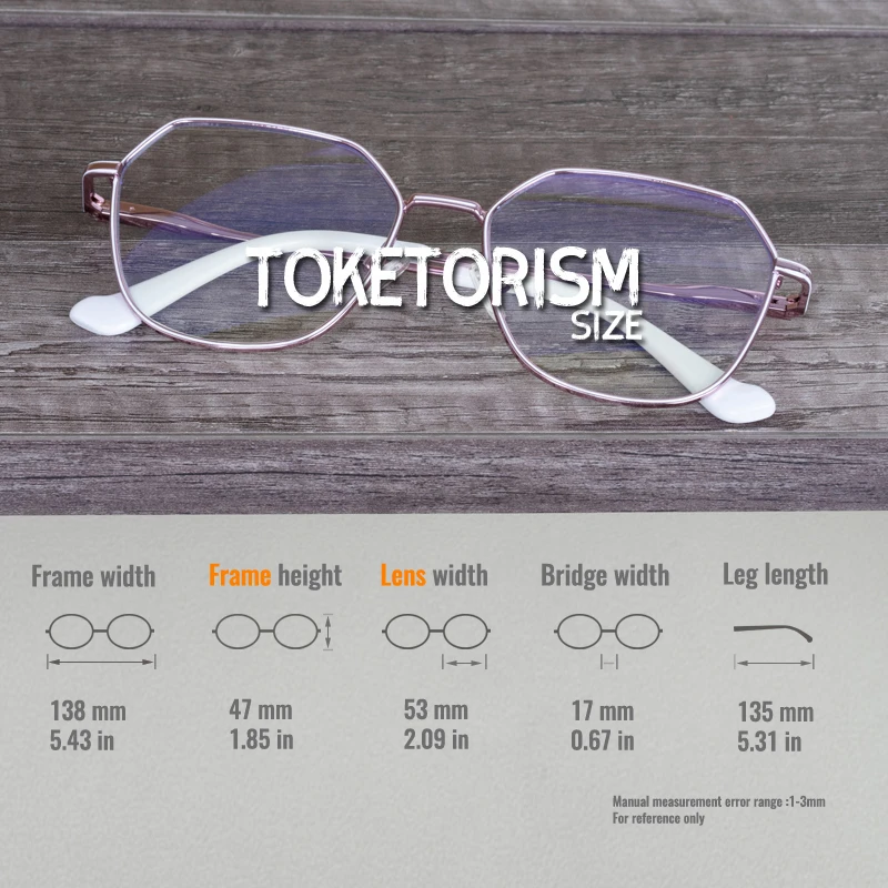 Toketorism Fashion Men's Blue Light Computer Eyeglasses Quality Women's Glasses Optical Frames 0403