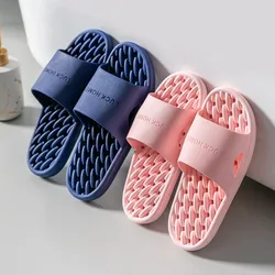 Hollow out Women Men Home Slippers Summer Sandal Quick Dry Indoor Floor Non-slip Slides Couples Hotel Bathroom Bath Slipper