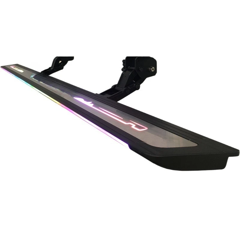 

Electric foot pedal, automatic telescopic side pedal with light