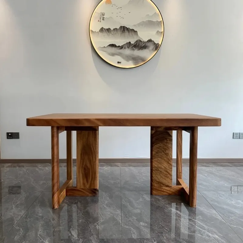 Solid Wood Table Legs Frame Minimalist Desk Base for Dining Table Tenon Joinery Coffee Table Stand Sturdy Workstation Legs