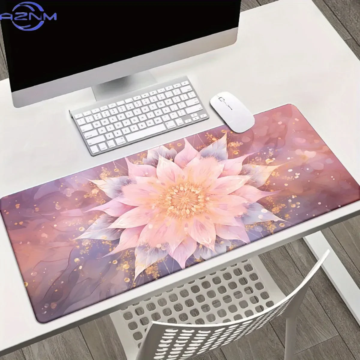 Stylish Decor Mouse Pad Water Resistant Stitched Edge Mouse Mat Portable PC Notebook Desk Supplies