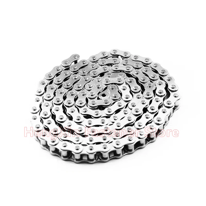 1/1.524Meter 304 Stainless Steel Short Pitch Roller Chain Industrial Transmission Chain 04C 05B 06B 06C 08A 08B 10A 10B 12A