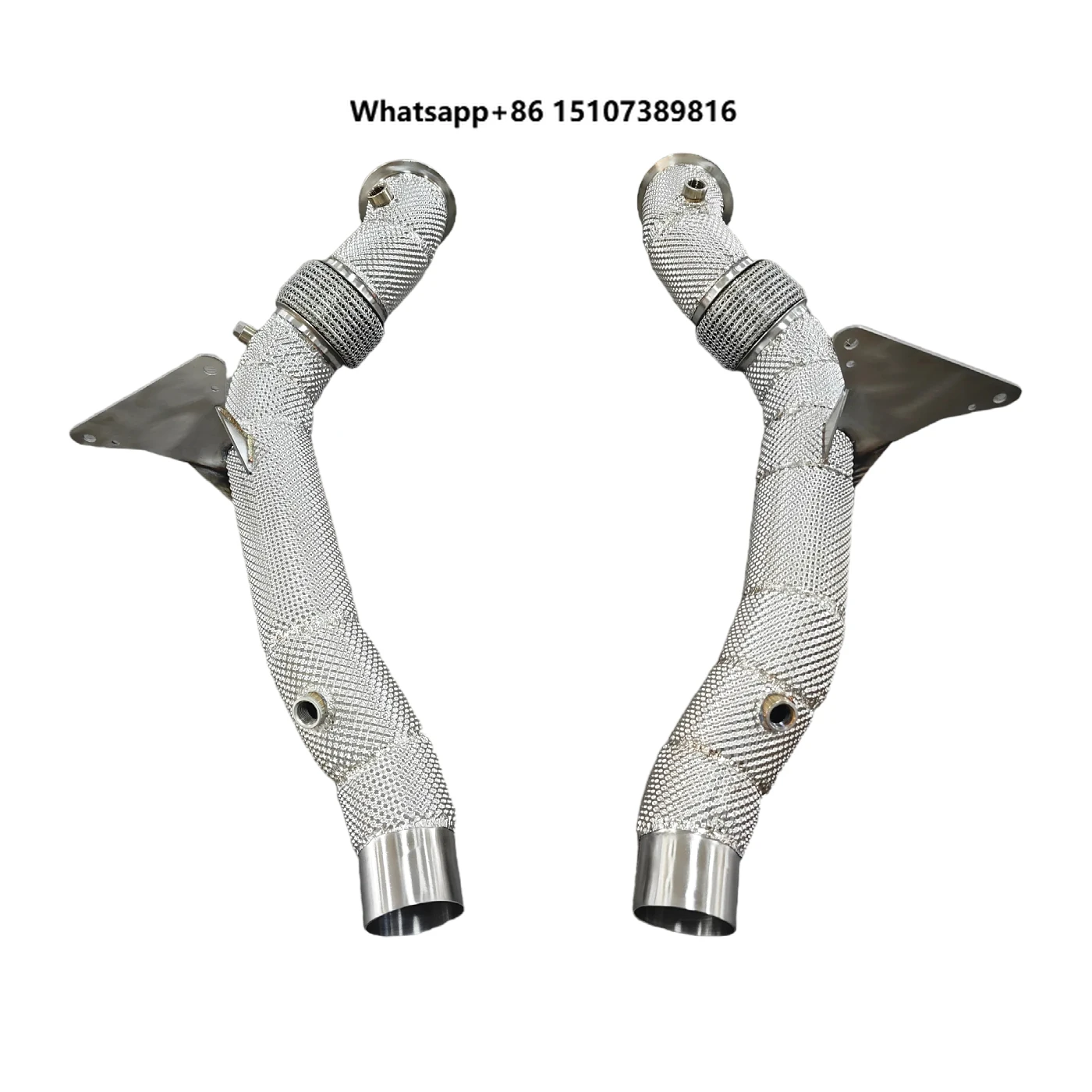 Edelstahl-Hitzeschutz-Downpipe für 488 Auspuffanlage