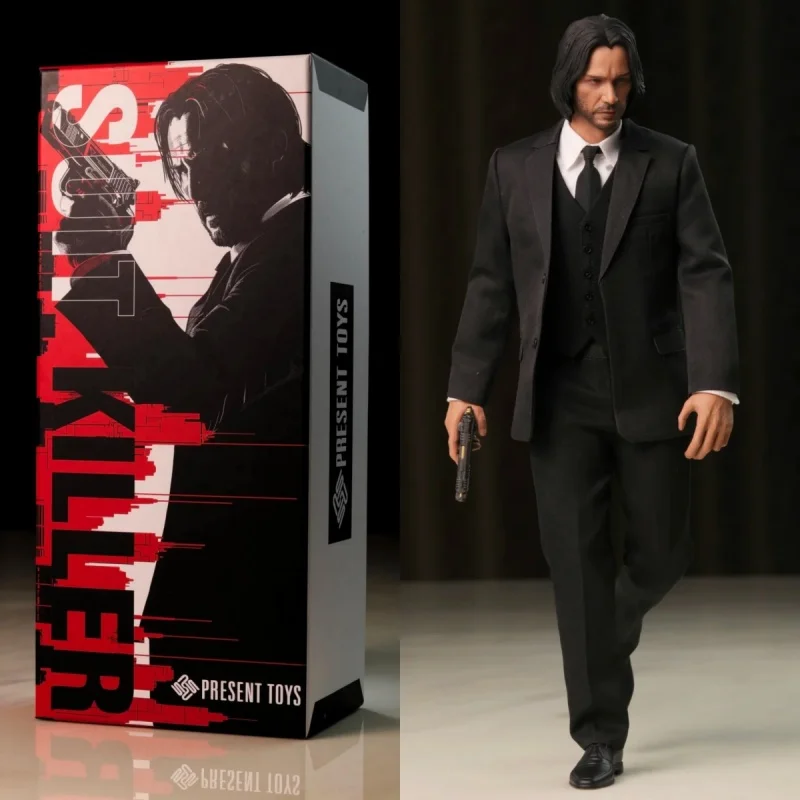 

In Stock PRESENT TOYS 1/6 PT-sp61 John Wick Suit Killer Action Figure Collectable Model Figurine Surprise Birthday Toy Gift