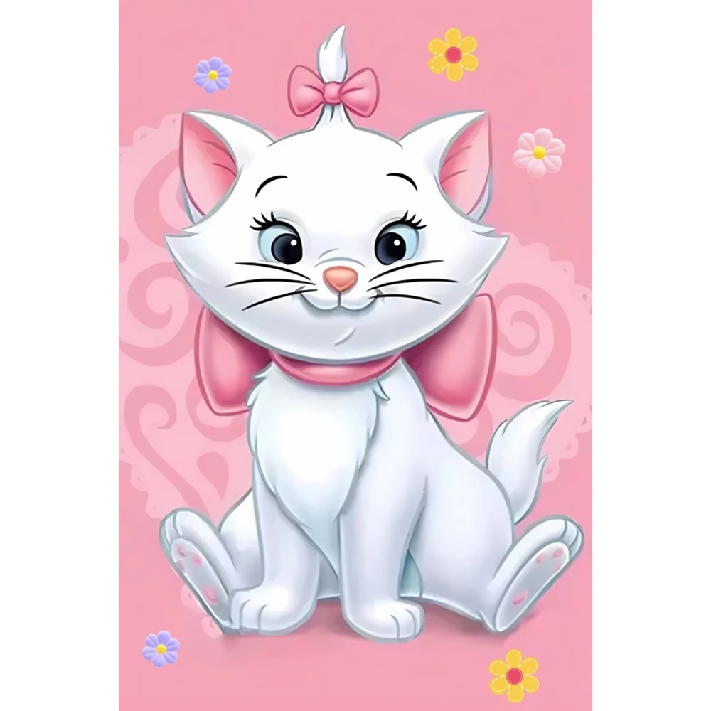 Disney Mary Cat Girl Birthday Photography Background Baby Shower Party Decoration Background Photo Photography Props