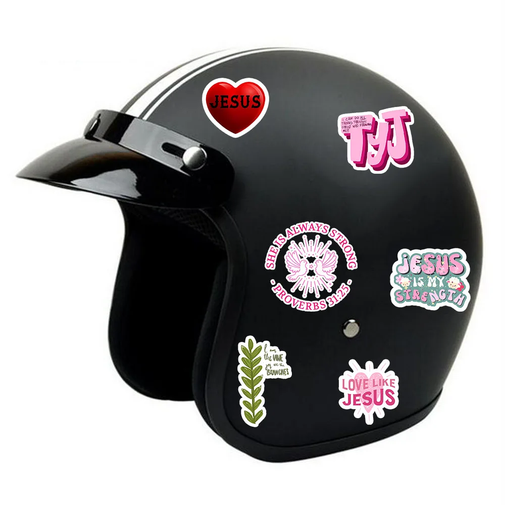 50 roze bijbelzinestickers Engelse inspirerende tekst gepersonaliseerde graffiti bagage waterdichte stickers decoratie