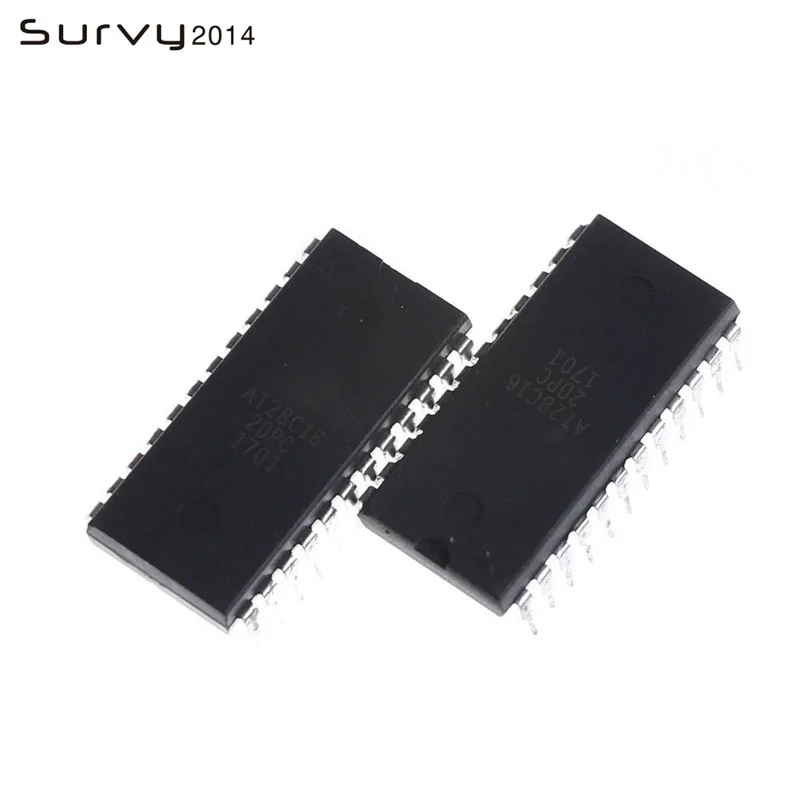 1/5PCS AT28C16-20PC AT28C16 20PC 28C16 8K x 8 EEPROM DIP-24 diy electronics