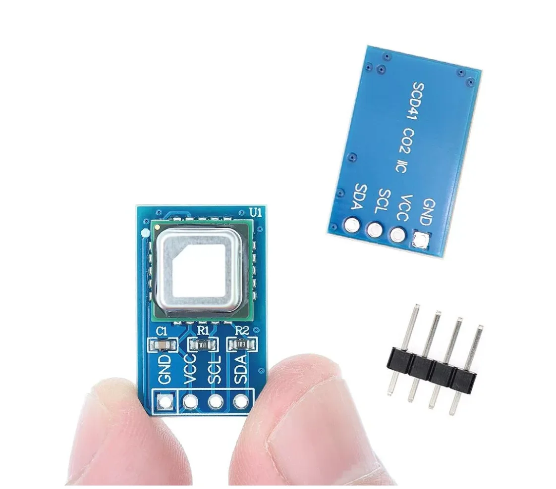 SCD41 Gas Sensor Module CO2 Detector with Integrated Temperature And Humidity Sensor I2C Communication for Environmental Monitor