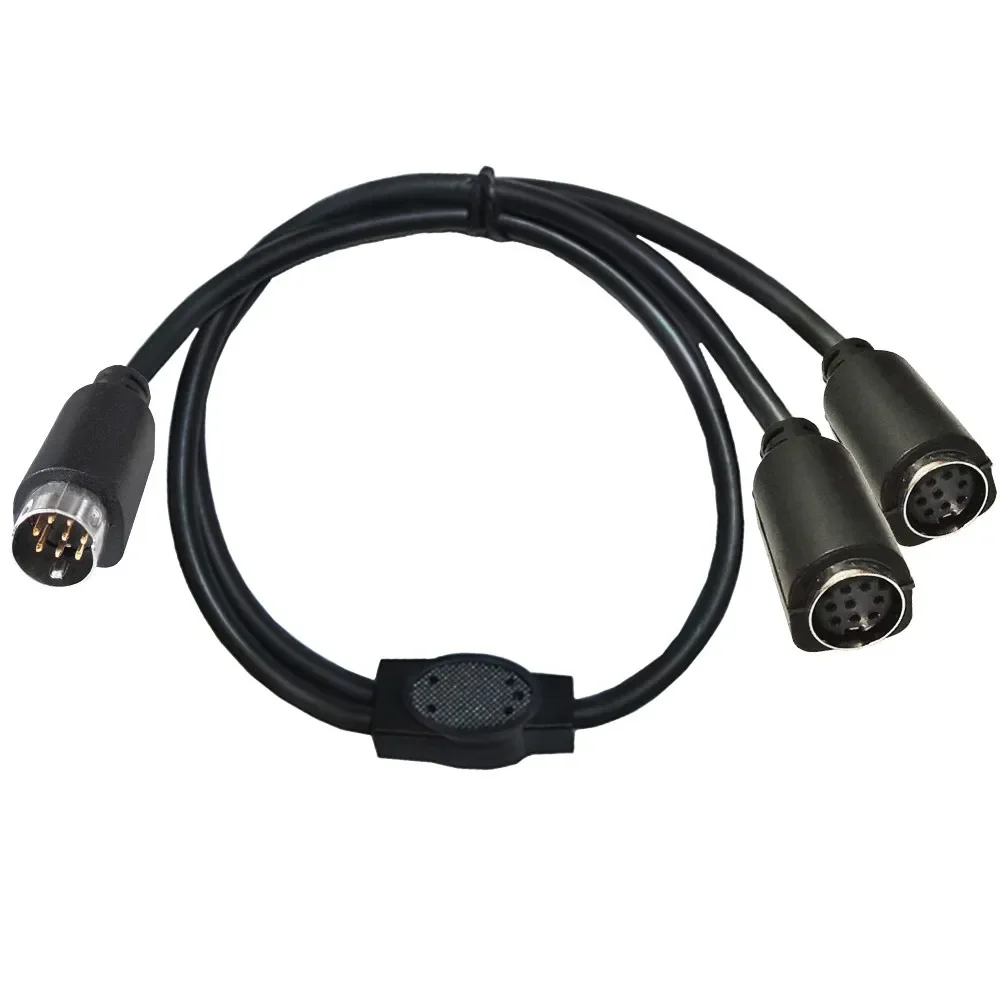 Mini DIN 8-Pin Splitter Y Adapter Cable mini din 8 core audio/video cable, S-video set-top box cable 0.5m