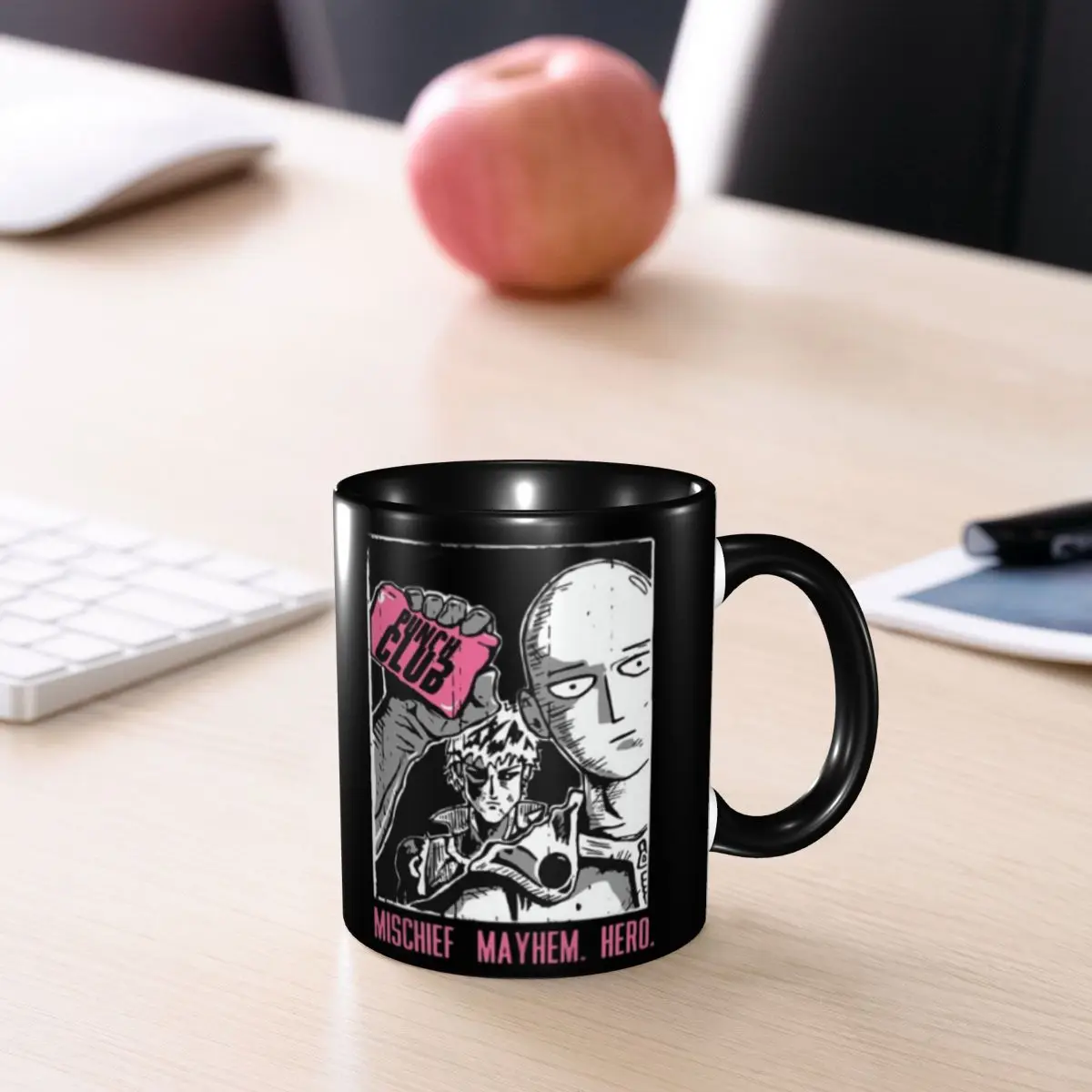 كوب هدية One Punch Man للنساء والرجال لطيف لكمة نادي فنجان شاي هدية عيد الميلاد للمنزل