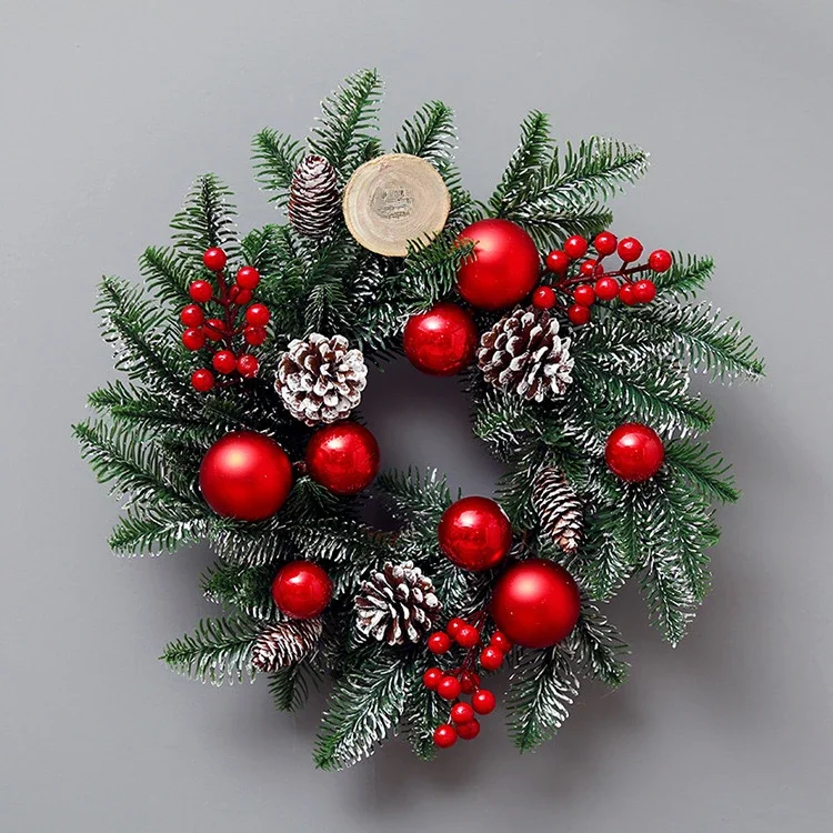 Decorated PE Material Christmas Wreath and Garland