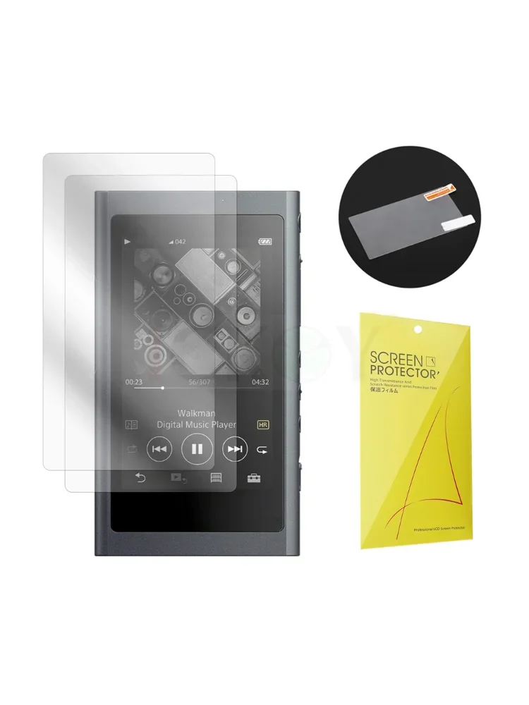 Folia ochronna na ekran do Sony Walkman NW-A105 NW-A55 NW-A45 Akcesoria do odtwarzaczy MP3 (2 sztuki folii) — zdjęcie produktu 6
