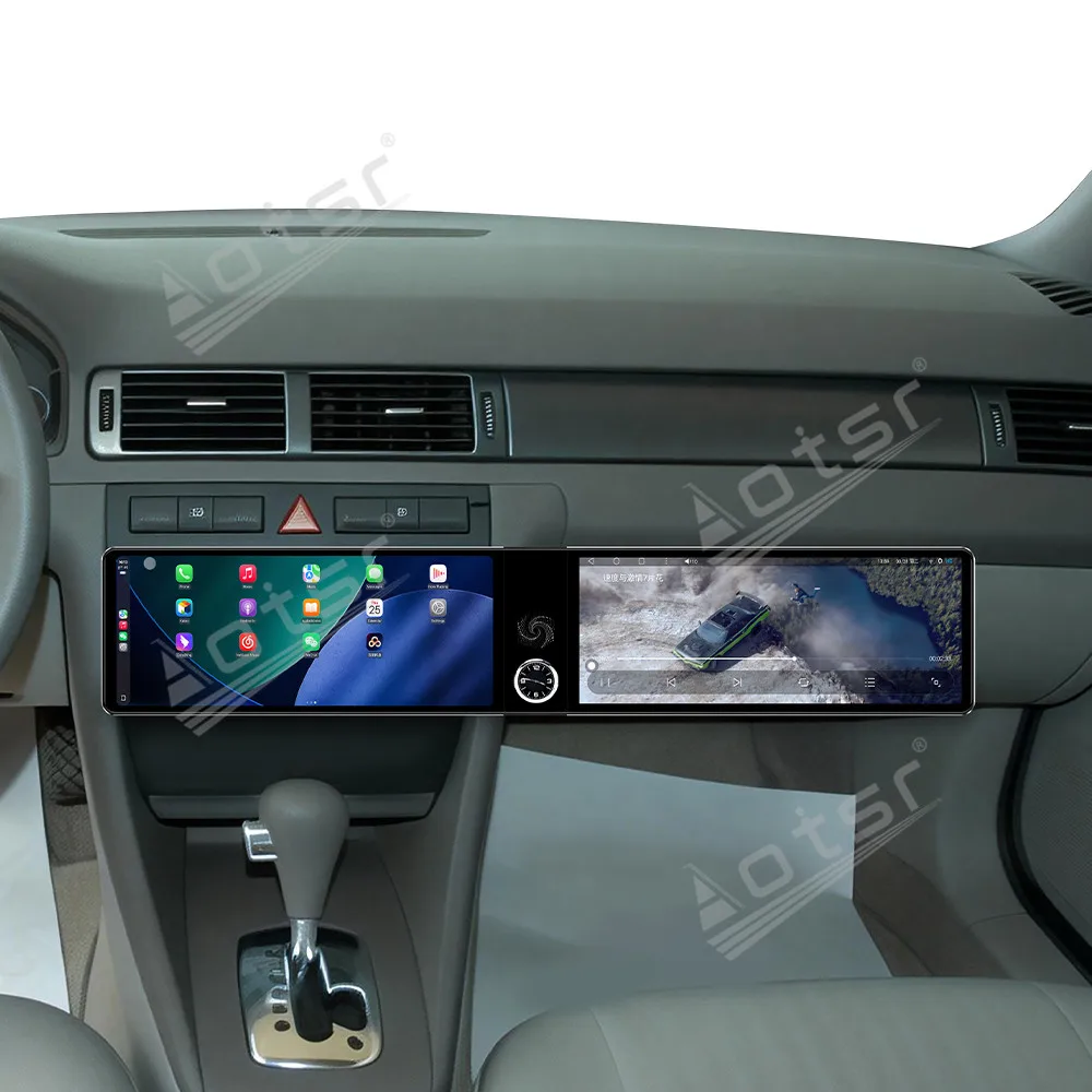 Dual 12.3Inch HD Car Screen Android 13 Car Radio For Audi A6 S6 RS6 C5 1997‑2004 Wireless Carplay 4G Multimedia Player Head Unit