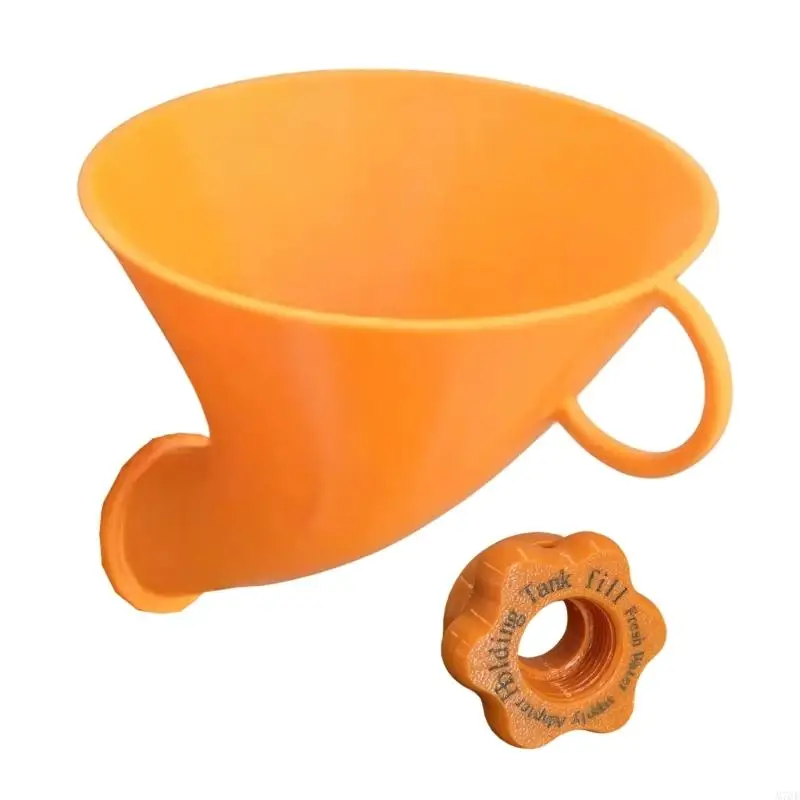 M76E Campingplatz-Wassernachfülltrichter mit Adapter, Wassereinfülltrichter für Anhängertanks – Detail 5