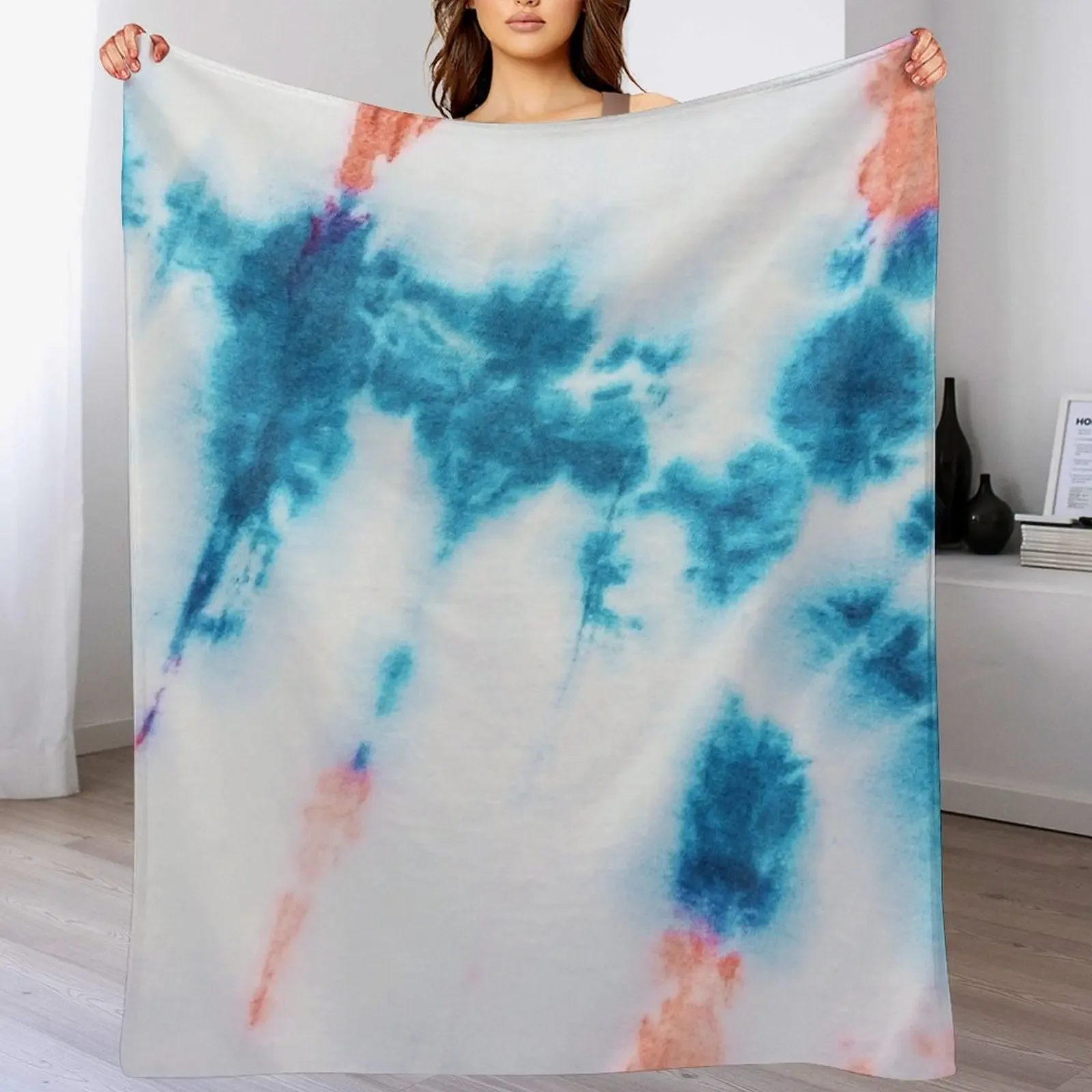 

Tie Dye of The Nice - Tie Dye Pattern Throw Blanket funny gift Furrys Cute valentine gift ideas Blankets