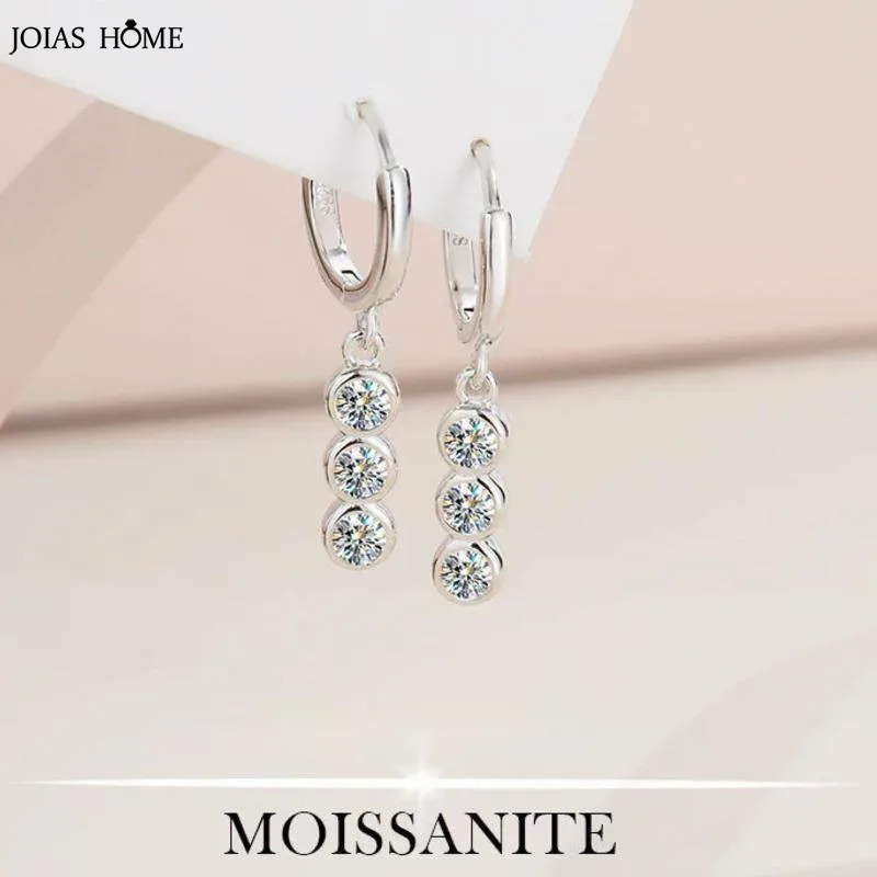 

JH 0.6CT 925 Sterling Silver Moissanite Earrings For Women Stud Earrings D VVS1 Fine Jewelry Lab Diamond