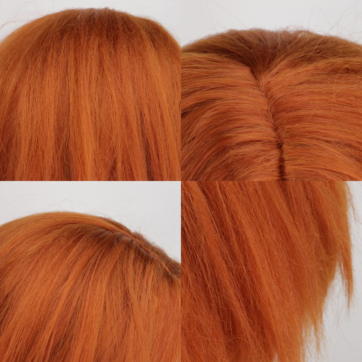 Kurze orange braune Yaki-Perücke Chucky Halloween Cosplay für Herren von Evil Killer Perücke Curse Kunsthaar Party Kostüm Perücke