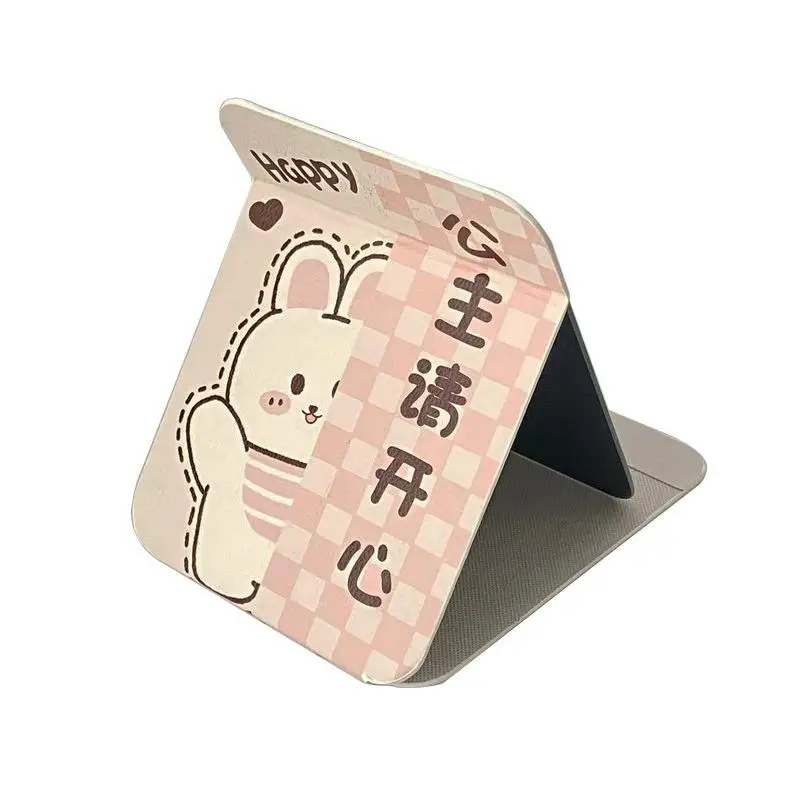 مرآة محمولة قابلة للطي مستطيلة للمكياج، تصميم مرآة بيضاء، ديكورامي إبداعي، ديكور منزلي كازا #6