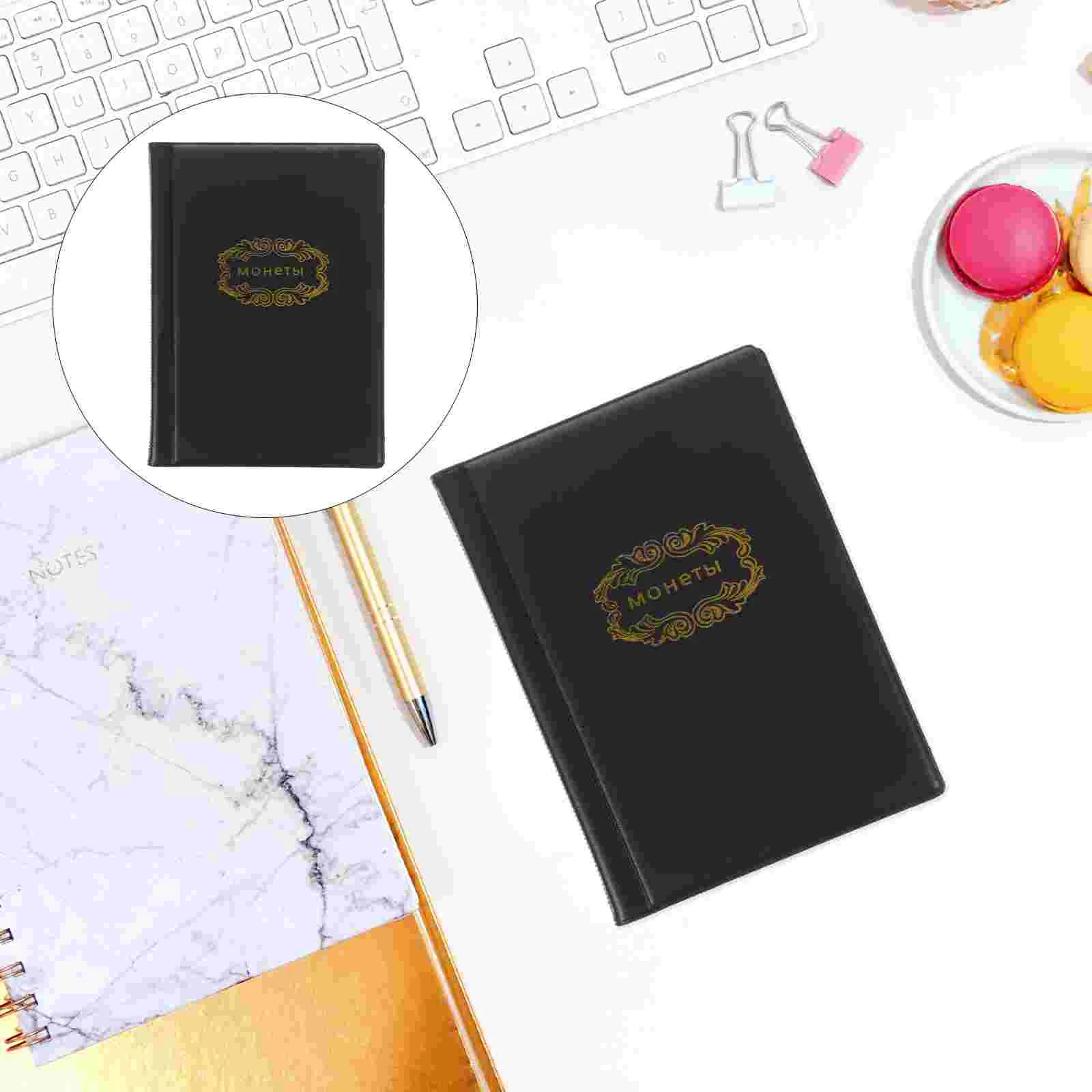 Commemorative Coin Book Holder Decor Books Organizer Photo Album Coins for Collection Storage