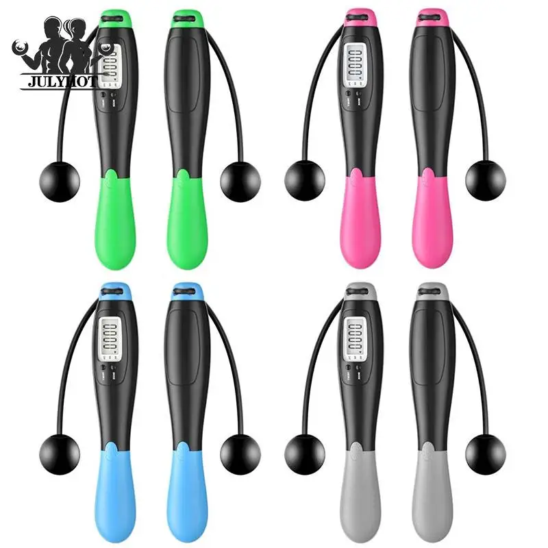 Cordless Jump Ropes Electronic Counting Skipping Rope With LCD Screen Gym Fitness Crossfit Skipping Counter Smart Jump Rope