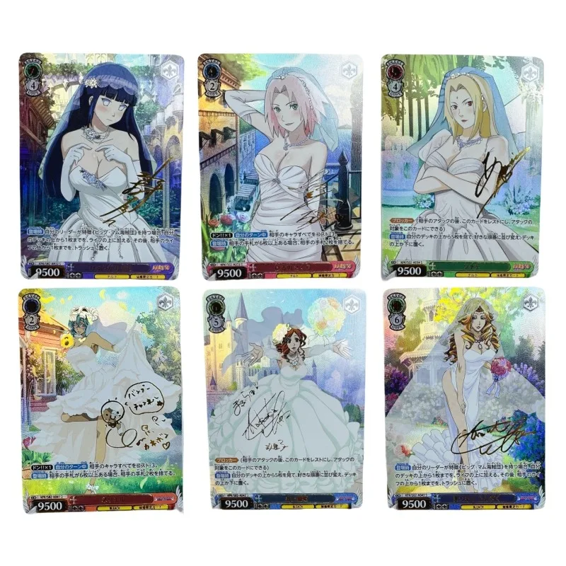 ACG Mädchen Tsunade Haruno Sakura Neliel Tu Oderschvank Hochzeits kleid Brechung Flash-Karte Anime Klassiker Spiel Sammlung Karte Spielzeug