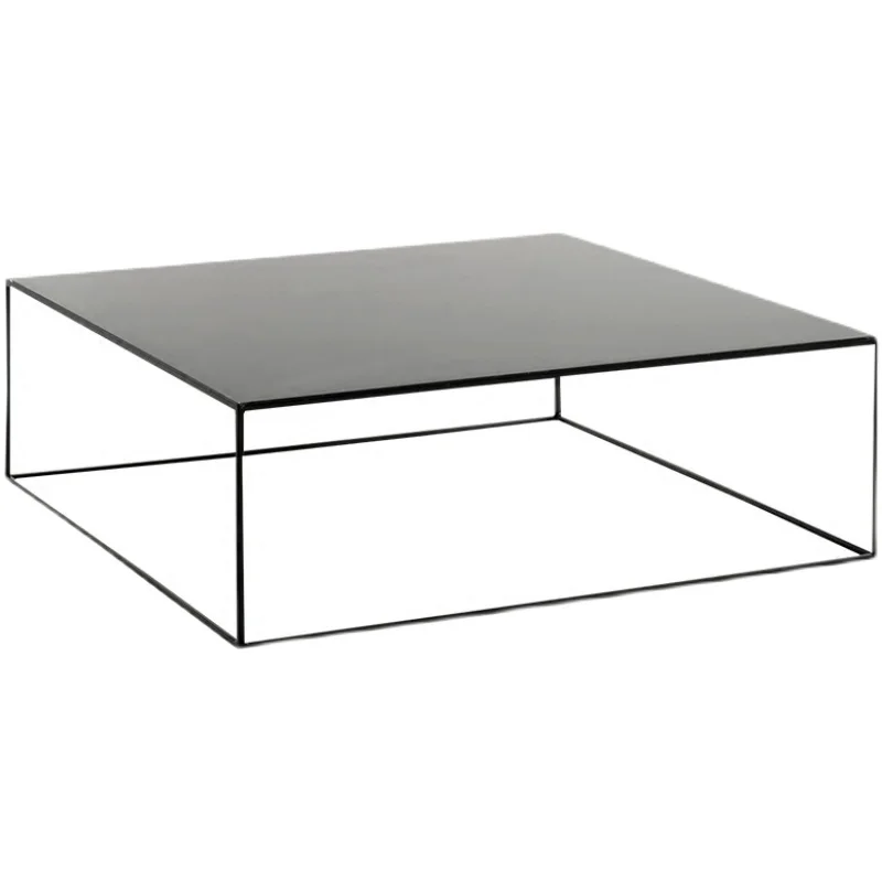 

Nordic minimalist wrought iron small coffee table living room small apartment light luxury creative square low table side table