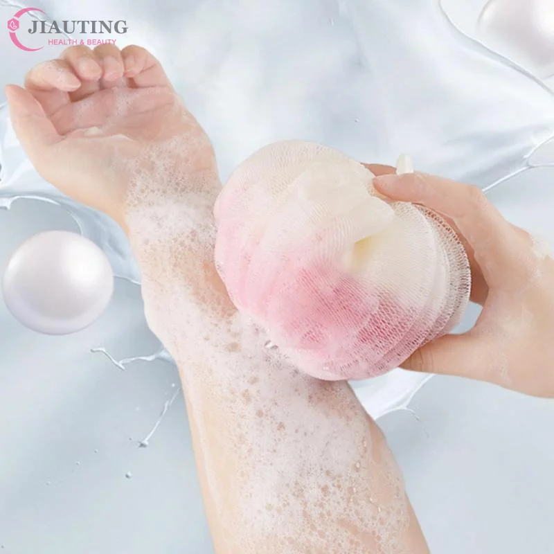 

Soft Bath Scrub Bath Ball Body Clean Bath Puff Bathroom Supplies Pumpkin Shape Scrubbing Bubble Shower Mesh Sponge Back Brush