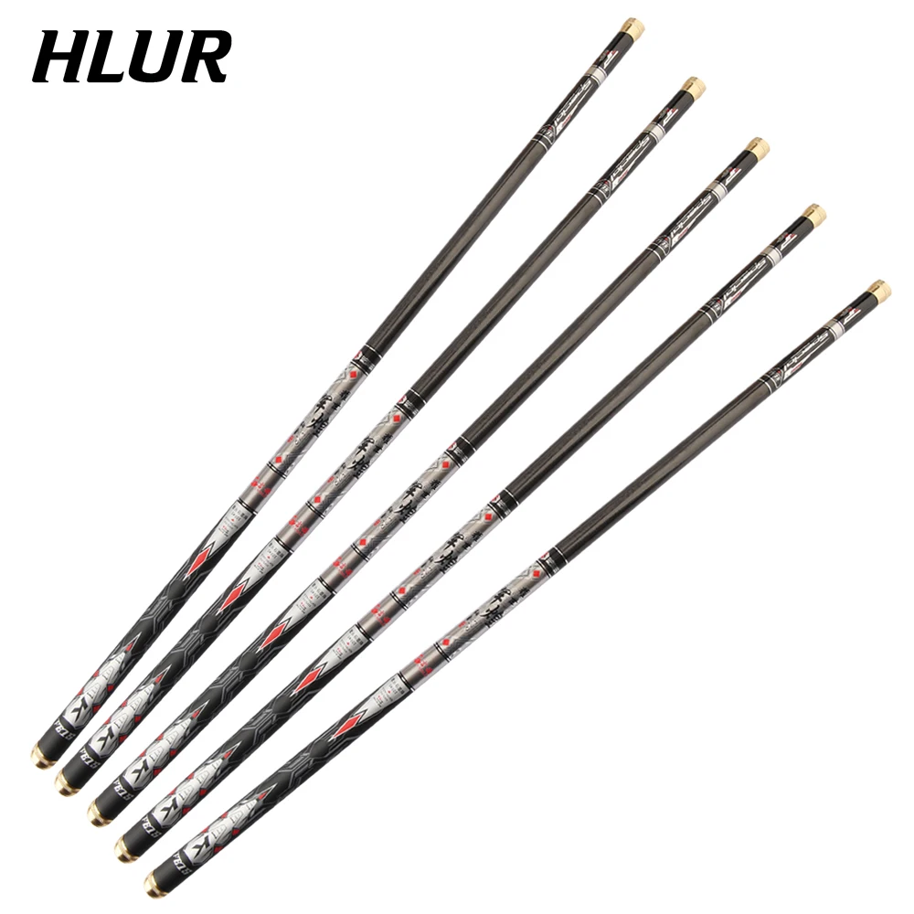 جديد خفيف SuperHard 3.6/4.5/5.4/6.3/7.2 متر تيار اليد القطب ألياف الكربون الصب تلسكوبي الصيد قضبان الأسماك معالجة