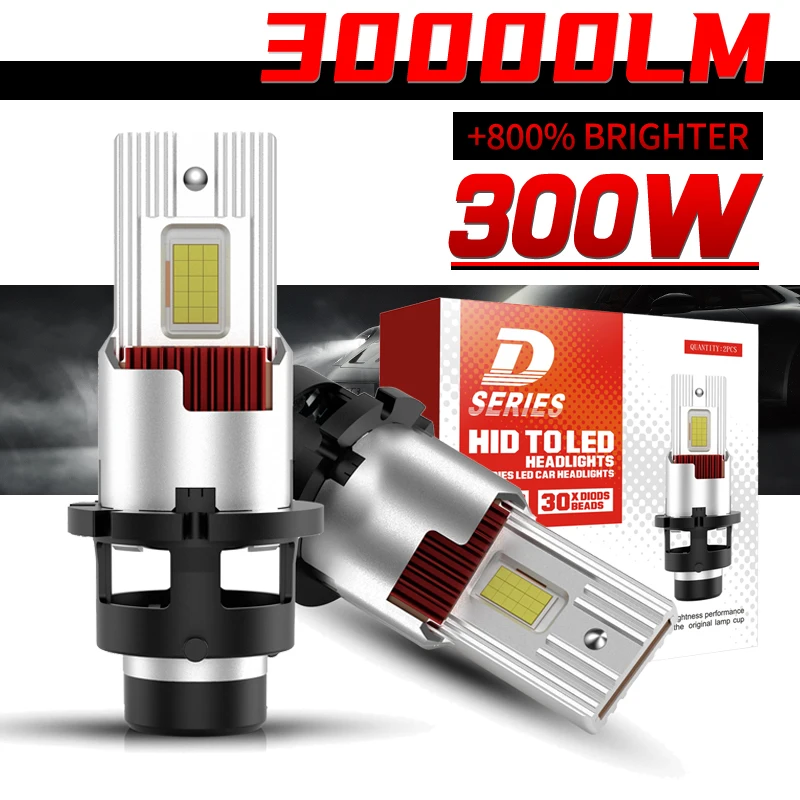 

D2S D4S Светодиодные автомобильные фары D2R D4R 30000LM Автоматические фары Canbus 12V HID Turbo Bi-LED Лампа Plug and Play Ксеноновый комплект дальнего ближнего света