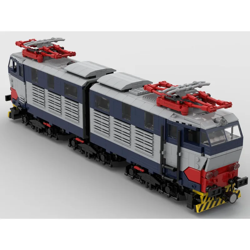 MOC Building Blocks City FS E656 Locomotive Train Technology Bricks DIY Assembly Motors Vehicle Transportation Toys Gifts