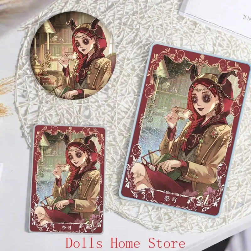 

Identity V Priestess Fiona Gilman Anime Acrylic Big Small Quicksand Stand Model Desk Standing Sign Cosplay Brooch Pins Badge Set
