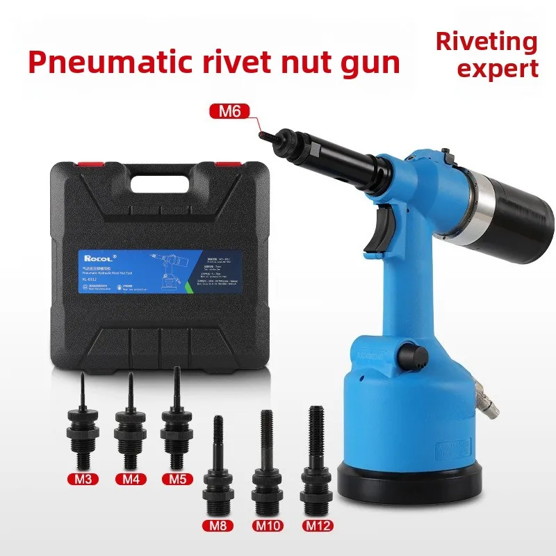 Industrial Grade Rivet Nut Gun Pneumatic Automatic Pulling Tool Cap Gun Hydraulic Rivet