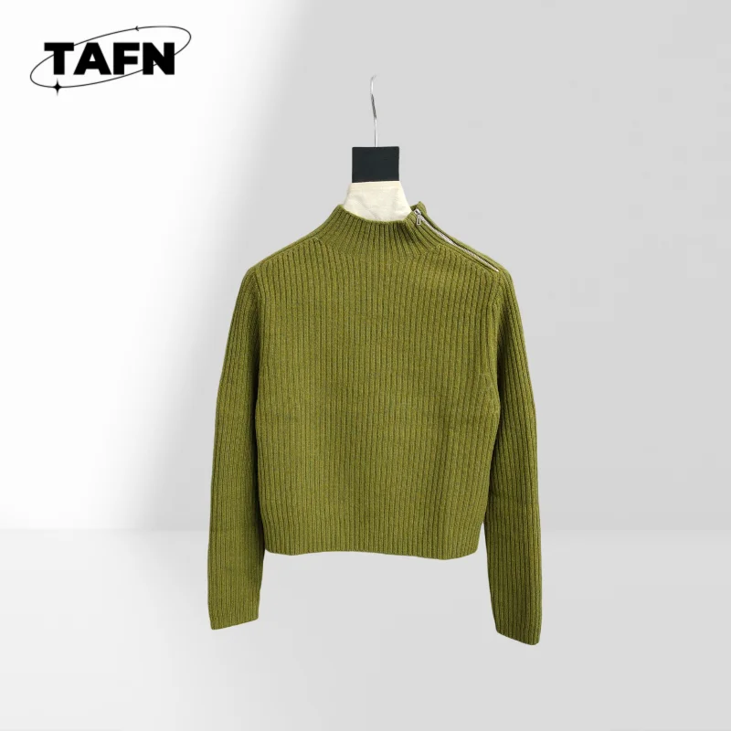 

Классический женский свитер с высоким воротником, мягкая шерсть для тепла и комфорта, уютный и модный для зимы AI15105