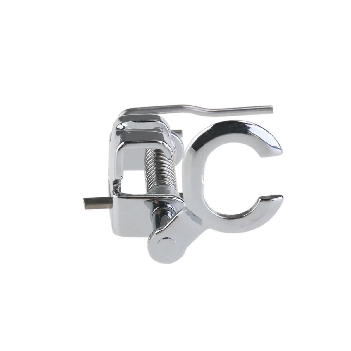 Calcador de bordado de dedo aberto para máquina de costura, pé de enrolar para acolchoamento de metal, compatível com máquinas domésticas de haste baixa