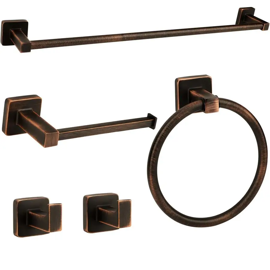 

Piece Antique Bathroom Hardware Accessories Set Oil Rubbed Bronze,24 Inch Towel Bar Set,Towel Rack Set,Bathroom Towel Holder Set