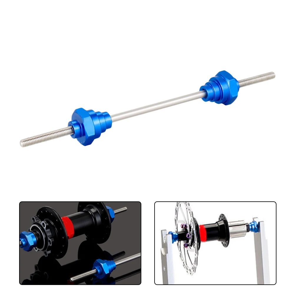 

Aluminum Alloy Bike Wheel Truing St Adapter Thru Axle Converter Shaft Fixer Compact Size High Precision Technology Portable Bike