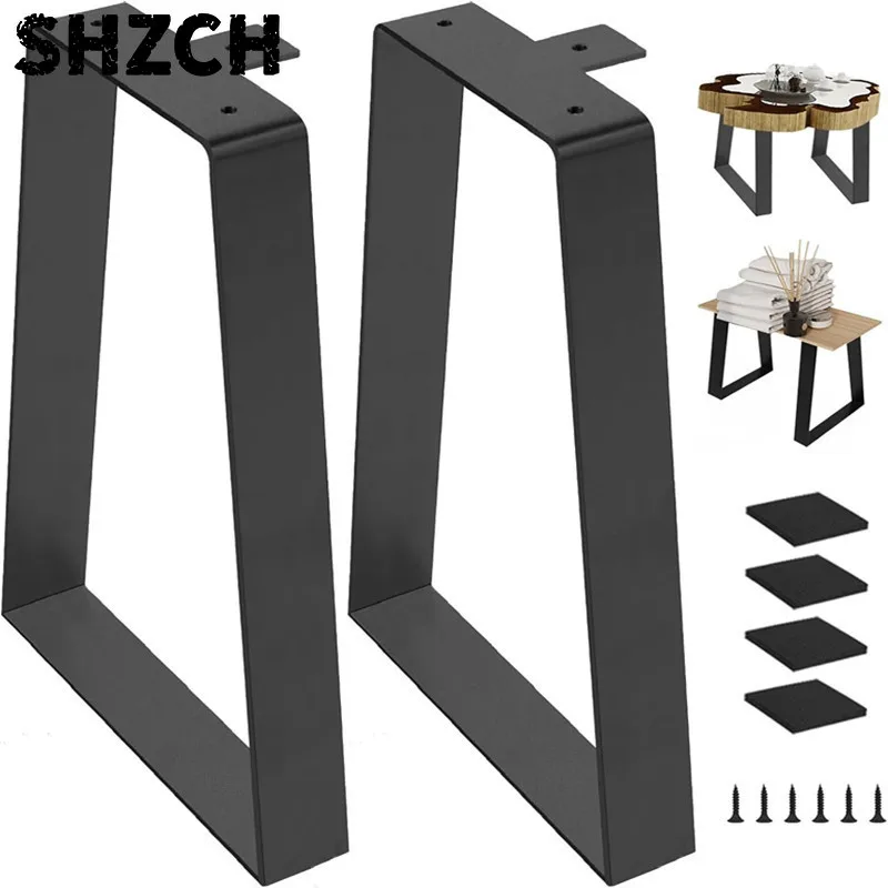 Industrial Iron Furniture Legs for Coffee Tables, Desks, Benches, and Shoe Racks - Durable Metal Table Supports