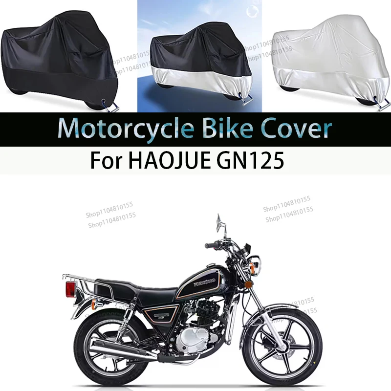 Cubierta para motocicleta HAOJUE GN125, cubierta para la lluvia para Moto, impermeable, a prueba de polvo, cubierta UV, cubierta para interior y exterior para motocicleta y Scooter