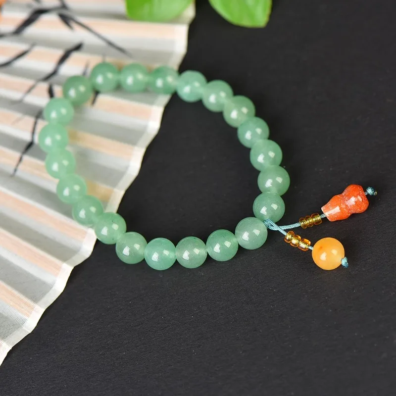 Natural Dongling Jade Fulu Bracelet Exquisite Men's and Women's Passepartout Gourd Bracelet