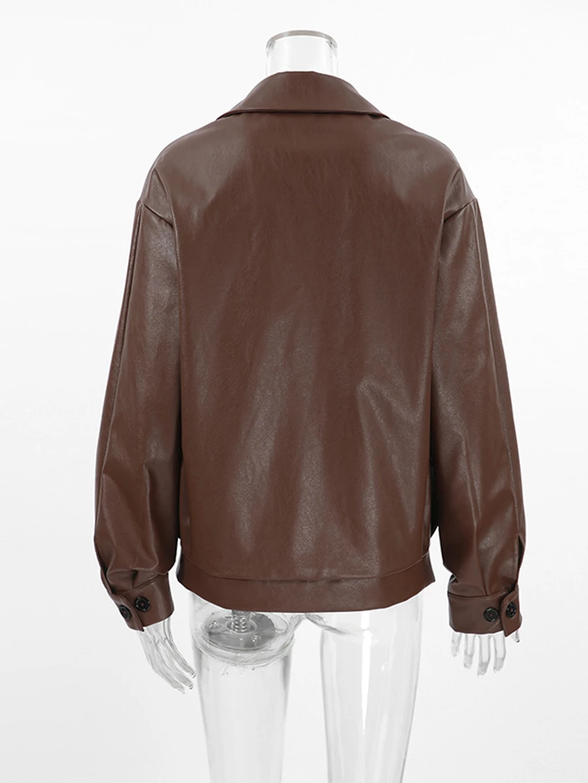 เสื้อโค้ทผู้หญิงสีน้ำตาลอ่อน รุ่น Parc Fee Spring Loose ปี 2026 แฟชั่นปกเสื้อแบบปกเชิ้ต แขนยาว สไตล์หรูหรา คลาสสิก เรียบง่าย เสื้อผ้าผู้หญิง