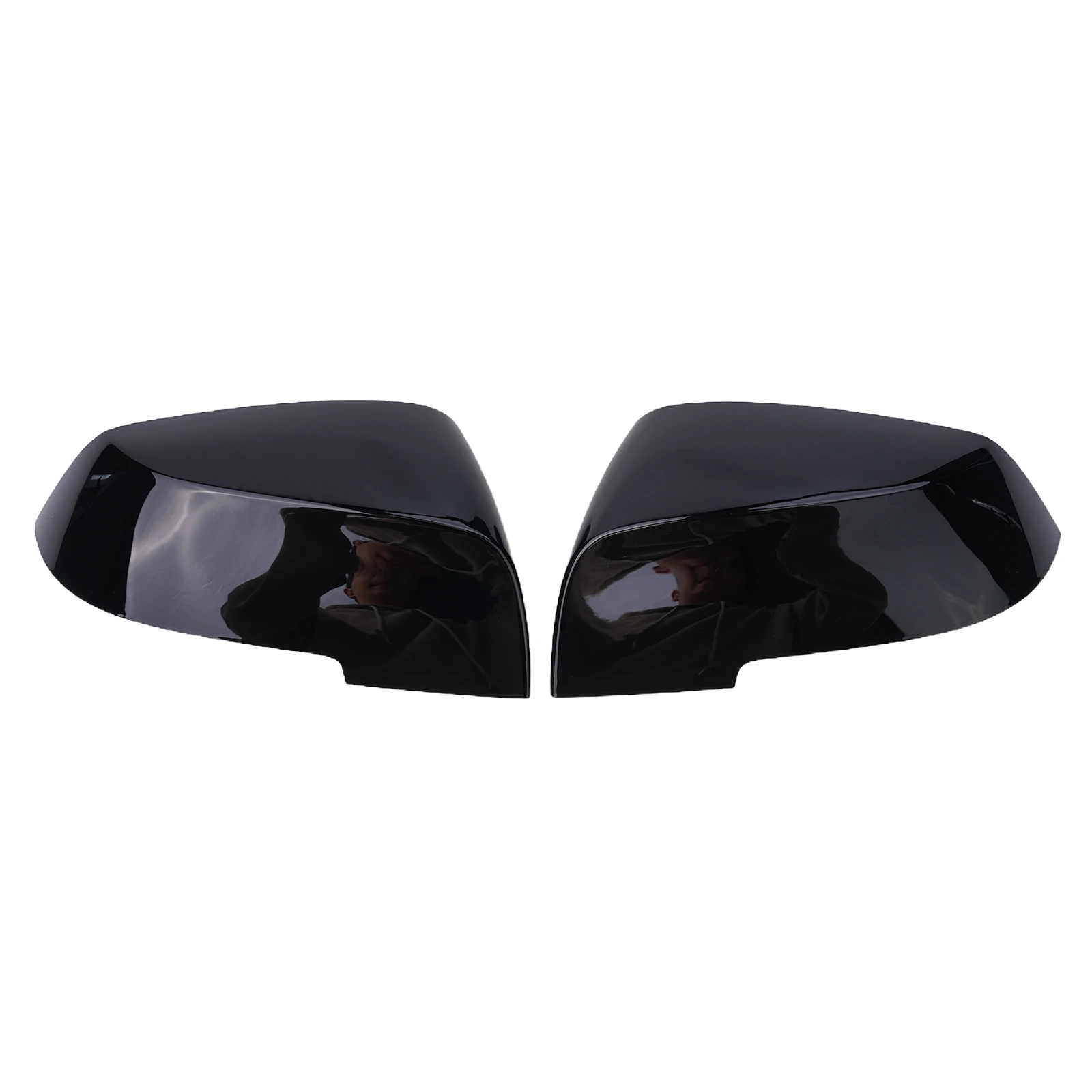 1 par para bmw f20 f21 f22 f30 f32 f36 f87 x1 espelho retrovisor capa frontal habitação apoio guarnições esquerda + direita 26.5x14cm