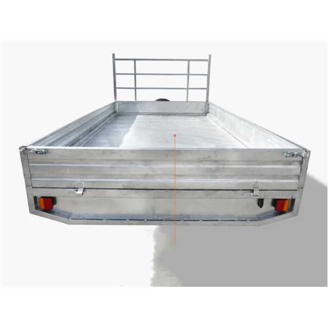 مقطورة ذات نطاق مسطح مجلفن، صندوق قوي #4