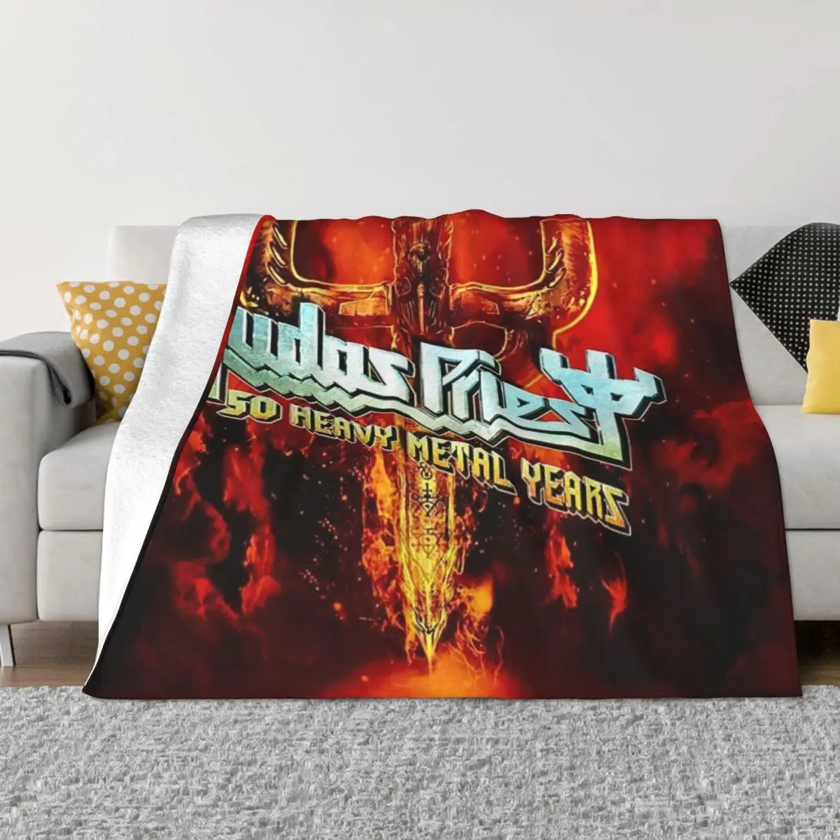 Judas Priest Firepower 553 Bedroom Bed Blanket Winter Warm Blanket Throw Blanket