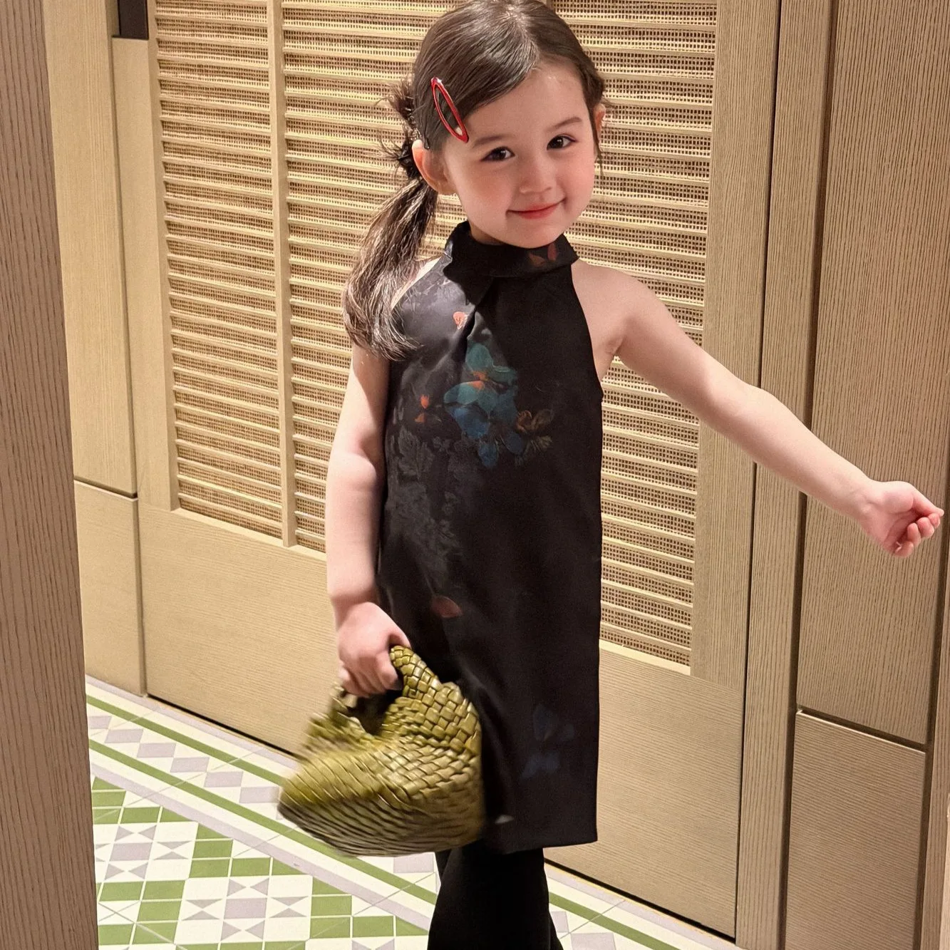 2026 Summer New Chinese style Children's Clothing Flower Hanging Neck Sleeveless Cheongsam