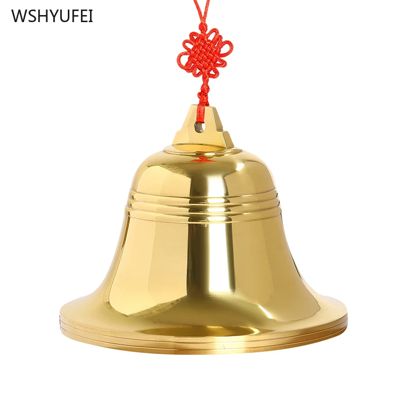 1 pc Copper bell pendant Car pendant Wind chimes Christmas decoration blessing Outdoor door decorations  feng shui Wall hanging