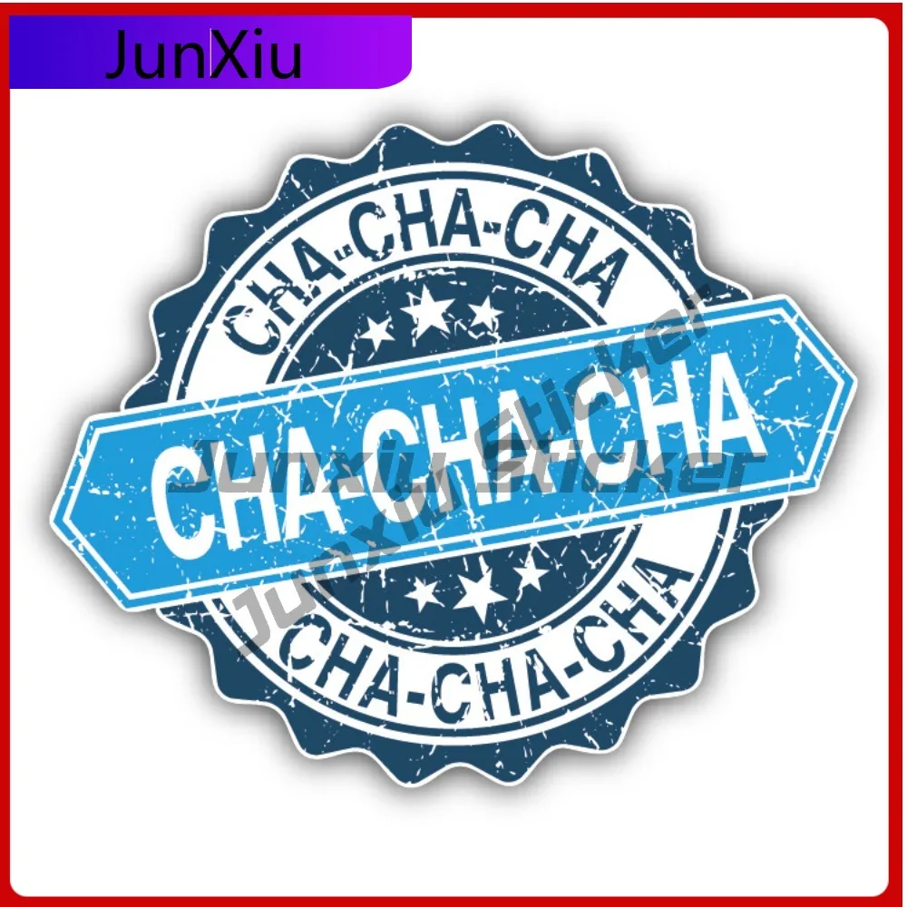 

Cha Cha Cha Creative Sticker Stamp Car Decal Bumper Stickers Cool Style Window Use For Car Window Vehicle Exterior Decoration