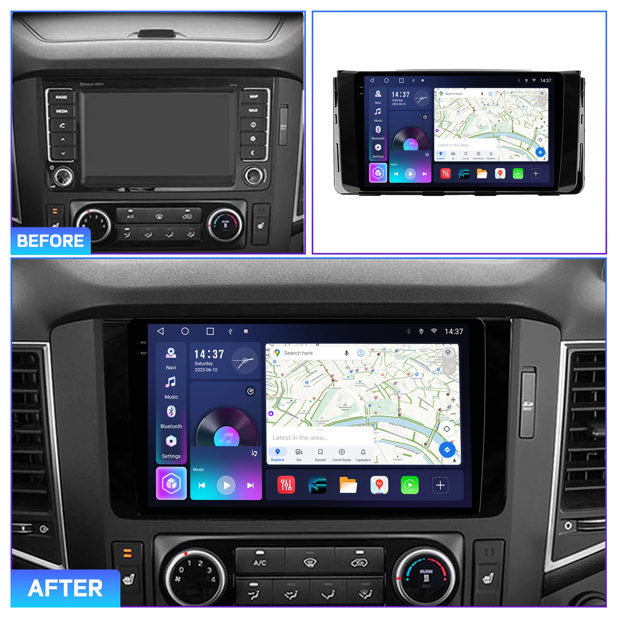 Penhui for Hyundai H350 2015 - 2021 Android Car DVD Multimedia Player Screen Audio Video 2 Din DSP Bluetooth CarPlay Radio