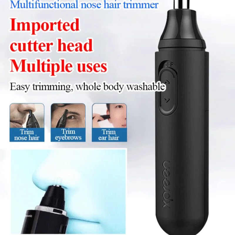 Men's Portable Electric Nose Hair Trimmer Washable High-efficiency Multifunctional Trimmer