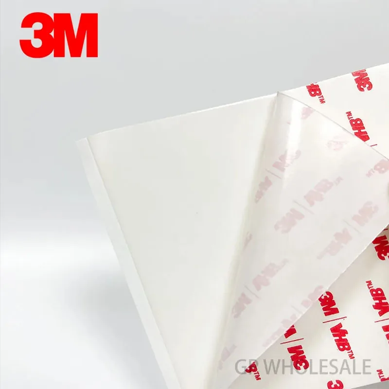 100pcs/lot 3M VHB 4920 Double Sided Adhesive Acrylic Foam Tape Mounting Tape White 150mmx150mmx0.4mm Square 15cmx15cm