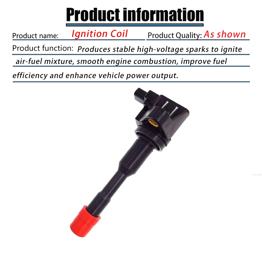 4pcs 30521-PWA-003 Rear Ignition Coil For Honda CITY Civic 7 8 VII VIII JAZZ FIT 2 3 III 1.2 1.3 1.4 UF374 CM11-108 CM11-108C